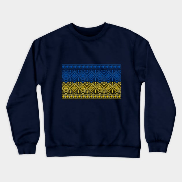 Ukrainian traditional vishivanka, Vintage Ukraine flag Crewneck Sweatshirt by g14u